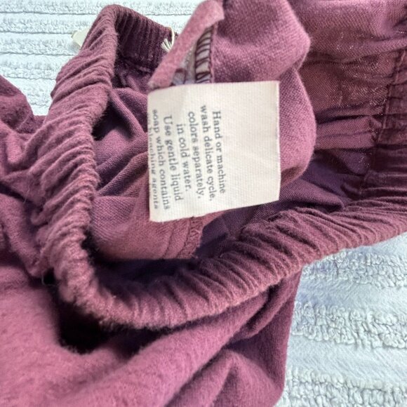 Blue Fish Leila Skirt and Wrap Set Women's Size 1 Burgundy Elastic Waist Ruffle - Picture 5 of 10